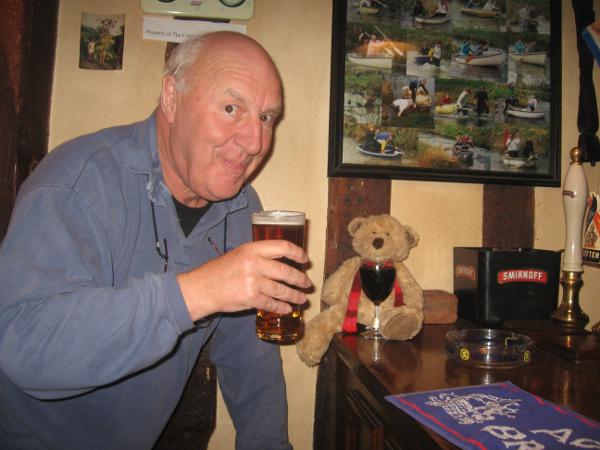 Don and Emily having a drink